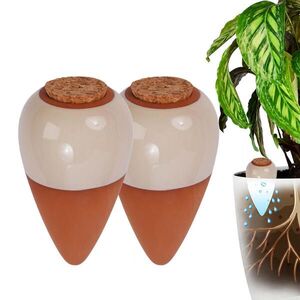 Relaxdays ZAVLAŽOVAČ Béžová 2-dielny-set keramika korok 350 ml vyobraziť