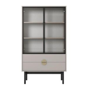 Selsey VITRÍNA Stoon II taupe 150 cm vyobraziť