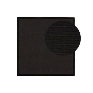 KUNSTLOFT SISAL koberec Sana Čierna 200x200 cm vyobraziť