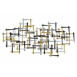 KUNSTLOFT KOVOVÁ NÁSTENNÁ DEKORÁCIA 108/60 cm, zlatá vyobraziť