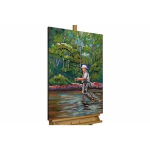KUNSTLOFT KOVOVÝ OBRAZ 60/90 cm, prírodný motív, zeleno-hnedý vyobraziť