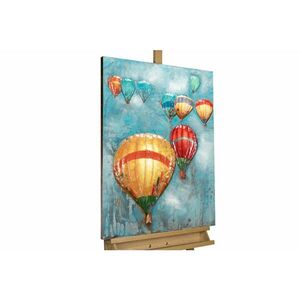 KUNSTLOFT KOVOVÝ OBRAZ 60/80 cm, letecký motív, modrý vyobraziť