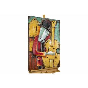 KUNSTLOFT KOVOVÝ OBRAZ 60/90 cm, hudobný motív, viacfarebný vyobraziť
