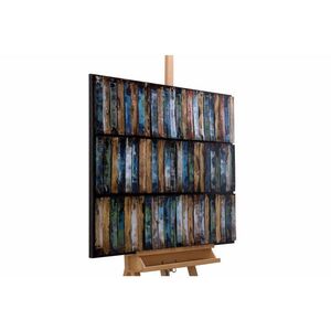 KUNSTLOFT KOVOVÝ OBRAZ 100/70 cm, dekoratívny motív, modrý vyobraziť