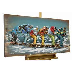 KUNSTLOFT KOVOVÝ OBRAZ 120/60 cm, športový motív, modrý vyobraziť