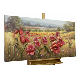 KUNSTLOFT KOVOVÝ OBRAZ 120/60 cm, prírodný motív, zeleno-červený vyobraziť