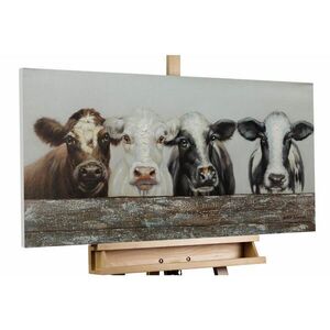 KUNSTLOFT OLEJOMAĽBA 100/50 cm, Zvieratá vyobraziť
