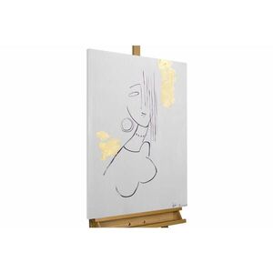 KUNSTLOFT RUČNE MAĽOVANÝ AKRYLOVÝ OBRAZ 60/90 cm, čierny, figurálny motív vyobraziť