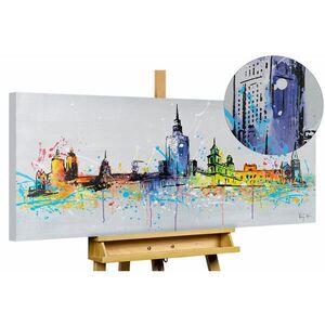KUNSTLOFT RUČNE MAĽOVANÝ AKRYLOVÝ OBRAZ 120/60 cm, viacfarebný, krajinný motív vyobraziť