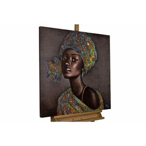 KUNSTLOFT RUČNE MAĽOVANÝ AKRYLOVÝ OBRAZ 80/80 cm, hnedý, zvierací motív vyobraziť
