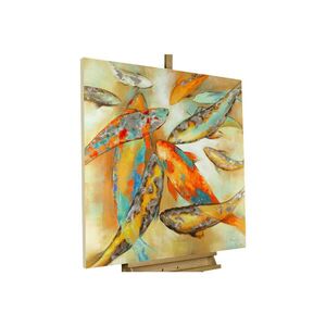 KUNSTLOFT RUČNE MAĽOVANÝ AKRYLOVÝ OBRAZ 80/80 cm, žltý, zvierací motív vyobraziť