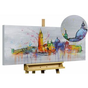 KUNSTLOFT RUČNE MAĽOVANÝ AKRYLOVÝ OBRAZ 120/60 cm, sivý, krajinný motív vyobraziť