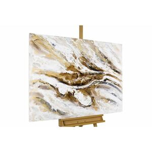 KUNSTLOFT RUČNE MAĽOVANÝ AKRYLOVÝ OBRAZ 100/75 cm, biely/hnedý, prírodný a botanický motív vyobraziť