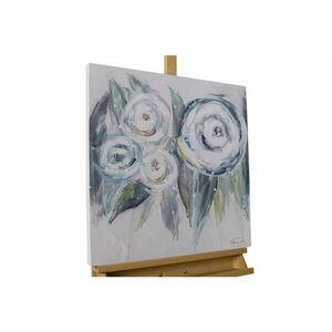KUNSTLOFT RUČNE MAĽOVANÝ AKRYLOVÝ OBRAZ 60/60 cm, modrý, prírodný a botanický motív vyobraziť