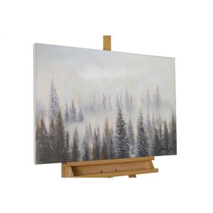 KUNSTLOFT RUČNE MAĽOVANÝ AKRYLOVÝ OBRAZ 90/60 cm, zelený/biely, prírodný a botanický motív vyobraziť