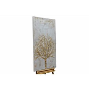 KUNSTLOFT RUČNE MAĽOVANÝ AKRYLOVÝ OBRAZ 60/120 cm, sivý, prírodný a botanický motív vyobraziť