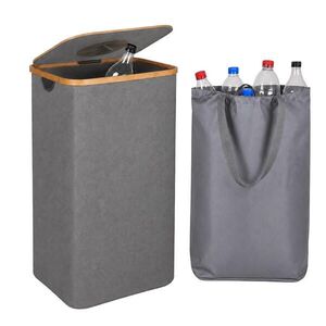 Relaxdays ZBERAČ Sivý na vratné fľaše 100 L vyobraziť