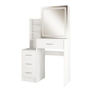 Vicco TOALETNÝ STOLÍK Lisca, biely, 80 cm so zrkadlom LED vyobraziť