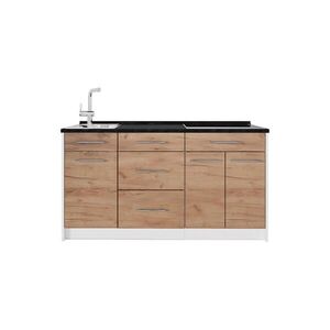 Vicco KUCHYNSKÝ BLOK Fame-Line, Dub Goldkraft/biely, 150 cm bez pracovnej dosky vyobraziť