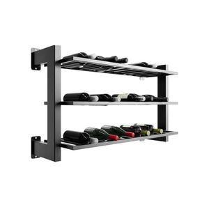 Metalo Pro KOVOVÝ STOJAN NA VÍNO Canary na 36 fliaš čierna 60/100/30 cm vyobraziť