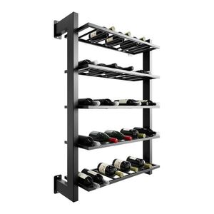 Metalo Pro KOVOVÝ STOJAN NA VÍNO Canary na 45 fliaš čierna 120/80/30 cm vyobraziť