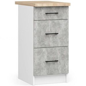 RAUMHIRSCH FURNITURE SKRÍŇKA Biela, betón 85/40/46 vyobraziť