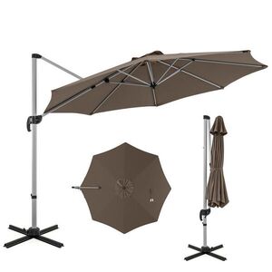 COSTWAY SLNEČNÍK 339 cm hnedý vyobraziť
