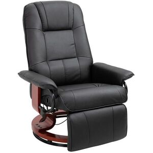 Redom RELAXAČNÉ kreslo 78/87/100 cm, otočné, polohovateľné do 145° s opierkou nôh, Čierna vyobraziť