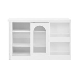 Redom BAROVÝ stôl 121, 5/40/76, 7 cm otočný o 360°, rozkladací so úložným priestorom z MDF, Biela vyobraziť