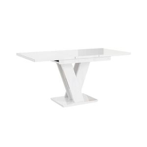 Home Collective ROZKLADACÍ JEDÁLENSKÝ STÔL 120–160 cm Biely lesklý vyobraziť
