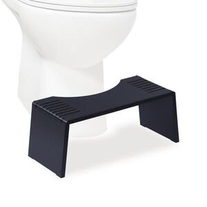 Relaxdays WC-STOLIČKA Čierna bambus skladacia vyobraziť