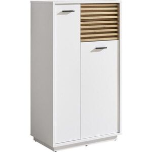 Xora STREDNE VYSOKÁ SKRINKA, biela, farba duba, 60/106/35 cm vyobraziť