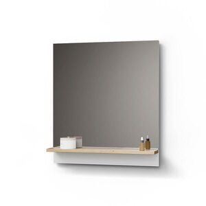 Livinity® KÚPEĽŇOVÁ ZRKADLOVÁ SKRINKA Timavo biely 60 x 67 cm s policou vyobraziť