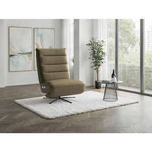 Sit & More RELAXAČNÉ KRESLO, koža, olivovozelená vyobraziť