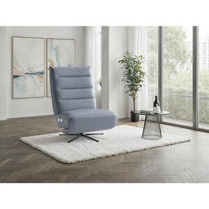 Sit & More RELAXAČNÉ KRESLO, koža, sivomodrá vyobraziť