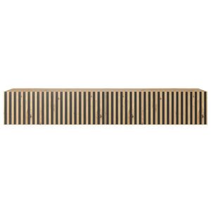 Selsey TV stolík Telire dub / čierny 175/30/32 cm vyobraziť