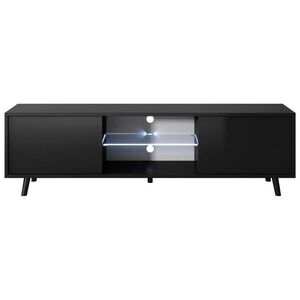 Selsey TV stolík Lefyr čierny 140/40/31 cm vyobraziť