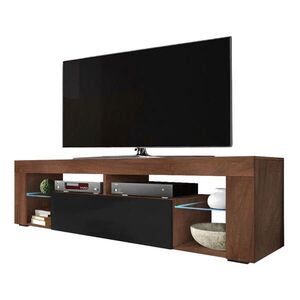 Selsey TV stolík Bianko orech / čierny 140/50/35 cm vyobraziť