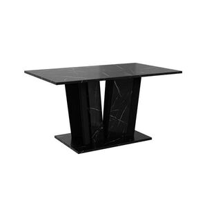 Home Collective KONFERENČNÝ stolík 100 cm, čierny, dekor mramoru vyobraziť