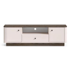 Selsey TV stolík Vilavio kašmír/drevodekor dub tmavý 160 cm vyobraziť