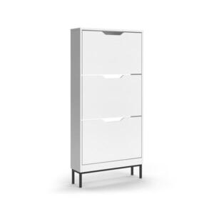 Vicco SKLÁPAČ TOPÁNOK Luca, biely, 59 x 123 cm s 3 výklopnými priehradkami vyobraziť
