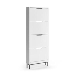 Vicco SKLÁPAČ TOPÁNOK Luca, biely/čierna, 59 x 157.5 cm so 4 výklopnými priehradkami vyobraziť