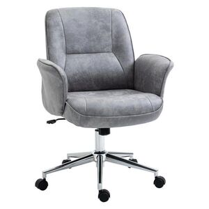 SHOPENTRA OTOČNÁ stolička XXL, čalúnená, ergonomická, hojdacia funkcia, nosnosť do 120 kg, svetlosivá vyobraziť