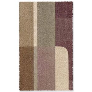 OnlyWow KOBERCE - Roviny - abstraktné - Bordeaux - línie - 90x150 cm vyobraziť