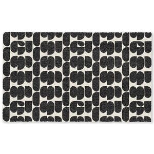 OnlyWow KOBERCE - Moderné - vzorované - čierne - 150x90 cm vyobraziť