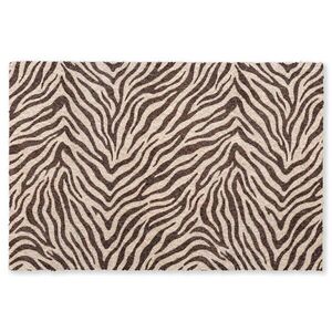 OnlyWow KOBERCE - Zebra - Pruhy - hnedá - 200x140 cm vyobraziť