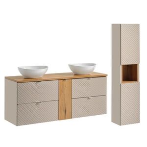 Petits-meubles KÚPEĽŇOVÝ NÁBYTOK 140.4cm Manoa 2-dielna súprava Kašmír vyobraziť