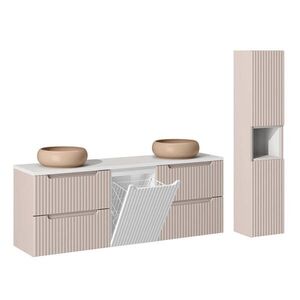 Petits-meubles KÚPEĽŇOVÝ NÁBYTOK 160.4cm Riva 2-dielna súprava Kašmír vyobraziť
