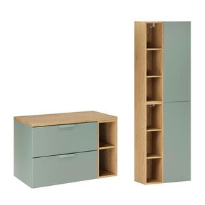 Petits-meubles KÚPEĽŇOVÝ NÁBYTOK 80.6cm Oria 2-dielna súprava Zelená vyobraziť