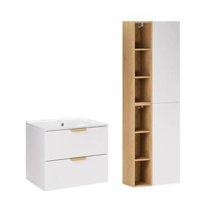 Petits-meubles KÚPEĽŇOVÝ NÁBYTOK 61cm Oria 2-dielna súprava Biela vyobraziť